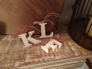 Lettres en bois personnalisées, décoration rustique à suspendre, décoration de la maison, enseignes en bois artisanales - Product Image 5