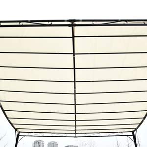 Pergola Gazebo da Esterno Outsunny 3x3m in Acciaio, Resistente alle Intemperie, con Fori di Drenaggio per Giardino 3x3m - Product Image 3