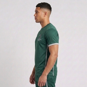 Camiseta Deportiva de Manga Corta para Hombre, 100% Algodón, Logotipo Personalizado, Secado Rápido, Transpirable, Diseño Sólido, Superventas - Product Image 3