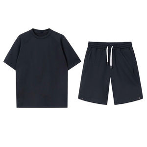 Conjuntos Cortos para Hombre, Conjuntos de 2 Piezas, Trajes Deportivos Casuales, Trajes Deportivos de Manga Corta para Hombre, Adecuados para Correr - Product Image 2