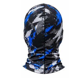Cagoule intégrale ajustable White Bird Express bleue avec ouverture pour les yeux, cache-cou respirant et imperméable en Spandex/Polyester pour - Product Image 2