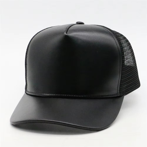 Gorra Trucker de Cuero Premium con Malla Trasera, Ajustable, Transpirable, Ligera, Estilo Casual para Exteriores, Gorra de Béisbol de Lujo - Product Image 4