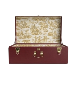 Luxury Style Metal <b>Storage</b> Trunk Box Rectangle Lidded <b>Stackable</b> Medium Capacity Home Organization Decorative Sundries <b>Container</b> - Product Image 5