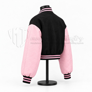 Chaqueta Corta Estilo Universitaria para Mujer, Chaqueta Bomber con Letras, Estilo Coreano, Ropa de Calle, Moda - Product Image 4