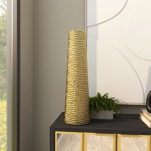 Jarrón de Mesa Moderno de Hierro Martillado Transparente con Efecto Agrietado, Porta Flores Decorativo, Decoración para el Hogar, Elegante, Lujoso, Estilizado, Premium - Product Image 6