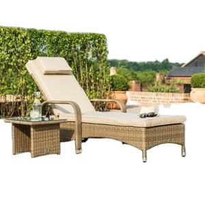 Chaise de plage en rotin et POLY, 1 chaise, mobilier de jardin et d'extérieur - Product Image 4