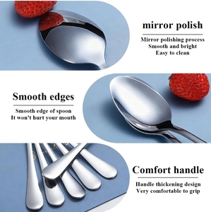 Cuillère alimentaire durable en acier inoxydable pour la cuisine, la restauration, la maison, les restaurants, les hôtels, les traiteurs, fournisseur en gros pour l'exportation - Product Image 2