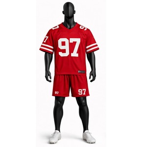 Custom American <b>Football</b> Jersey and Shorts Set Breathable Sports Wear American <b>Football</b> Jersey and Shorts Set for Unisex - Product Image 2