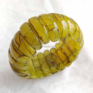 Bracelets perlés de luxe pour filles, styles religieux tendance, perles, diamants, ambre, usage décontracté, écologiques, anniversaire, résine - Product Image 4