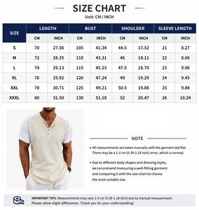 OEM Mens Color Block Henley <b>T</b> <b>Shirt</b> Waffle Knit Short Sleeve Loose Fit Plus Size Casual Summer Fashion European Style <b>T</b> <b>Shirt</b> - Product Image 6