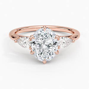 Oval Cut Diamond Engagement Ring Prong Setting Classic Style Women's White Gold Rhodium Plated GIA Certified - Product Image 5
