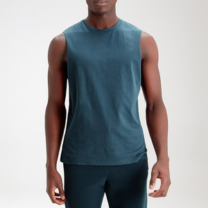 Camiseta sin mangas de alta calidad para hombre, chaleco informal de punto, venta al por mayor, diseño personalizado, servicio OEM, chaleco sin mangas - Product Image 3