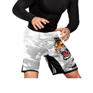 Pantalones Cortos de Kickboxing, Muay Thai, MMA, Ligeros, de Secado Rápido, Transpirables, de Poliéster, Sublimación Personalizada, para Entrenamiento en Gimnasio, Deportes Atléticos - Product Image 3