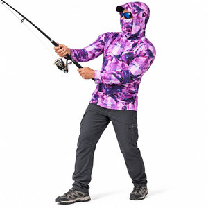 Ropa de Pesca con Diseño Personalizado, Camisetas de Manga Larga con Estampado por Sublimación, Secado Rápido, Absorción de Humedad, Camisas de Pesca - Product Image 5