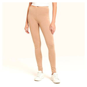 Leggings sin Costuras de Cintura Alta y Largo Completo, Color Sólido, Spandex y Nailon, Pantalones de Yoga para Mujer, Cintura Elástica, Estilo Simple - Product Image 1