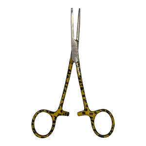 Ensemble d'instruments médicaux chirurgicaux en acier inoxydable, forgés, avec motif, 3 pièces, ciseaux de pansement jaunes, ciseaux de pansement, forceps pour artères - Product Image 2