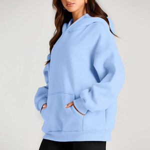 Sweat à capuche pour homme en coton 100% uni pour l'hiver avec poche, logo personnalisé, respirant et écologique, style décontracté - Product Image 2