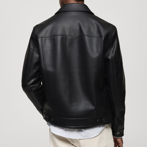 Veste d'hiver pour homme de qualité supérieure au meilleur prix, en cuir véritable, coupe-vent, imperméable, teinte unie, toutes tailles disponibles - Product Image 6