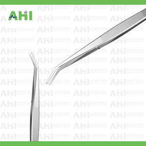 แหนบผ่าตัดทางทันตกรรมแบบแมนนวล AHI สแตนเลสสตีล ปลายงอ ได้รับการรับรองมาตรฐาน CE ระดับ Class I สำหรับใช้ในห้องไอซียู - Product Image 4