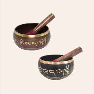 Ensemble de bols chantants tibétains faits à la main avec marteau en bois pour la méditation, la guérison sonore et la pleine conscience spirituelle, décoration intérieure - Product Image 2