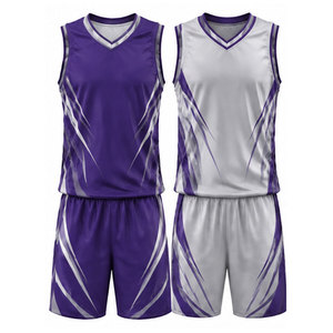 Ropa Deportiva Profesional, Uniforme de Baloncesto con Paneles de Malla Transpirable, Uniforme de Baloncesto Cómodo para Juego - Product Image 1