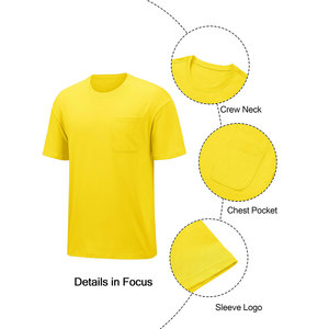 T-shirt Ringer Homme Style Urbain Haute Performance Streetwear Anti-Plis Séchage Rapide Respirant Formel Logo Personnalisé Imprimé - Product Image 6