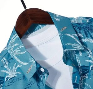 Chemise décontractée pour homme, style hawaïen, à motifs créatifs imprimés, grande taille - Product Image 4