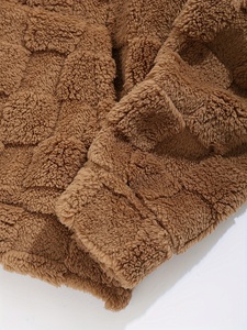 Sweat à capuche zippé intégral personnalisé avec logo, en coton bicolore, molleton uni pour hommes - Product Image 5