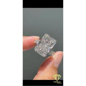 VVS Lab Grown Diamond With 925 Sterling Silver Designer Style Pendant Sparkling Luxury Statement Jewelry - Product Image 3