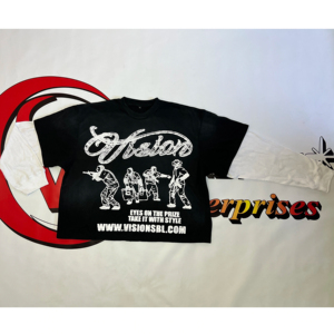 Camisetas personalizadas de streetwear de manga larga con serigrafía, 100% algodón, casuales, extragrandes, para hombre, con corte holgado. - Product Image 1