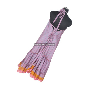 Elegante Vestido Largo de Seda para Mujer, Estilo Bohemio Vintage, Vestido de Noche Elegante para Cena, Diseño sin Mangas - Product Image 2