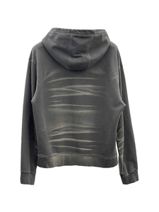 Sweat à capuche oversize en coton délavé pour homme, couleur unie, décontracté, avec poche kangourou, en molleton bouclette, pour l'automne - Product Image 2