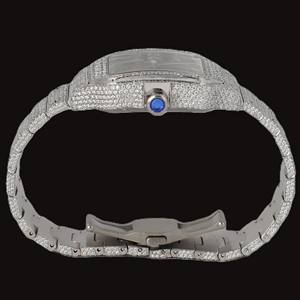 Nuevo Reloj de Lujo con Certificado de Moissanita, Caja Cuadrada con Números Romanos, Esfera Roja, Estilo Hip Hop, Brillante, Colección Personalizada para Fiestas - Product Image 6