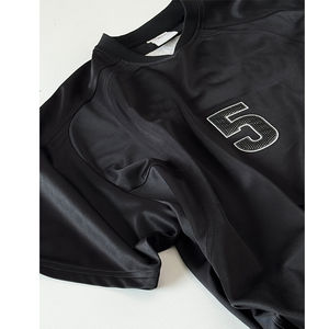 T-shirt en maille Hip Hop pour homme, séchage rapide, respirant, brodé, 100% polyester, personnalisable - Product Image 5