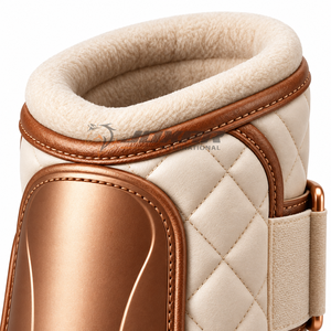 Botas elegantes para cepillar el pelaje del caballo que proporcionan una cómoda cobertura para las patas, movimiento flexible y un cierre seguro para la equitación. - Product Image 6