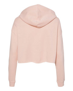 Independent Trading Co. Private Label <b>Women</b> Cropped Hooded Sweatshirt Custom Solid <b>Pink</b> Blank <b>Hoodies</b> Fleece Tear Away Label - Product Image 3
