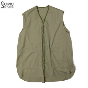Gilet de barbier robuste à logo personnalisable pour hommes avec fermeture à glissière Veste de coupe de cheveux de salon pour vêtements d'extérieur - Product Image 3