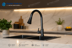 DAYSTAR TRADE Nano Black <b>Brushed</b> Handmade Rectangular Double Undermount 304 Stainless Steel Kitchen Sink Drainboard Modern - Product Image 4