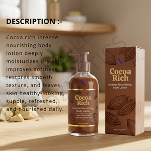 Loción Corporal Nutritiva Intensa Cocoa Rich, Manteca de Cacao, Vitamina E, Fragancia a Vainilla, Absorción Rápida, No Grasosa, 100 ml, para Piel Seca - Product Image 5