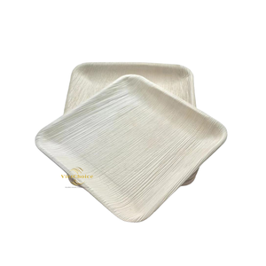 Assiettes en feuilles d'arec naturelles de qualité supérieure avec vaisselle jetable compostable pour restaurants, cafés et services de restauration - Product Image 5