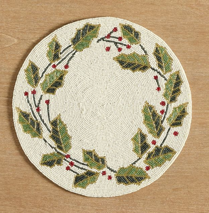 Ensemble de sets de table perlés décoratifs, napperons et sous-plats perlés, accessoires de table durables faits à la main pour usage hôtelier - Product Image 4
