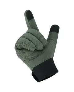 Guantes de Protección para Exteriores Unisex de Primera Calidad, Diseño de Camuflaje, Protección de Nudillos de Fibra de Carbono, Poliéster Duradero y Ligero - Product Image 1