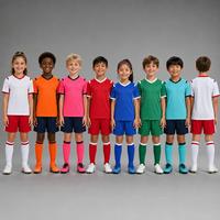 Set Kaos dan Celana Pendek Sepak Bola Anak Sekolah One Piece Custom 2627 AW, Cepat Kering, Desain Rompi Gratis, Harga Grosir