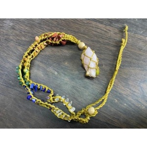 Chakra Stone Rose Quartz Raw Stone & Chakra Chips Wire Wrap Necklace Pendants - Product Image 1