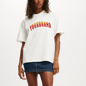 Vente en gros : T-shirt d'été à manches courtes 100 % coton 220g, haute qualité, coupe oversize, épaules tombantes, respirant et séchage rapide - Product Image 1