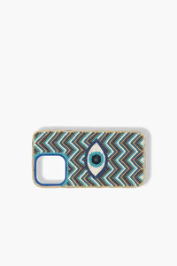 Coque de téléphone décorative motif autobus scolaire perlé jaune et argenté avec support pour téléphone - Product Image 4
