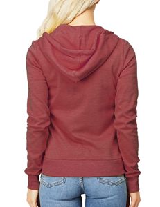 เสื้อฮู้ดซิปยาวสีพื้นเรียบง่ายสำหรับผู้หญิง เสื้อฮู้ดซิปผู้หญิงทันสมัยคุณภาพดีที่สุด - Product Image 3