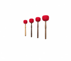 Baquetas para Cuencos Tibetanos, Palillos de Meditación con Mango de Madera y Cojín, para Orquesta y Rituales, a Bajo Precio - Product Image 2