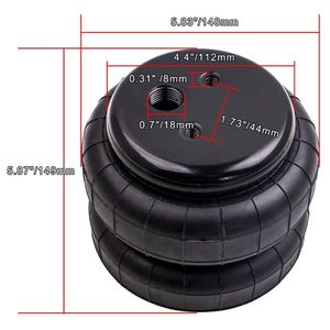 Molla ad aria a soffietto standard per sospensione camion, 1 pezzo, porta singola, 2500 libbre, 1/2 pollice NPT - Product Image 2