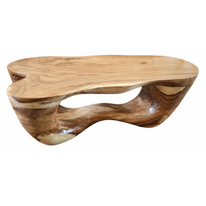 Mesa de Centro de Alta Calidad en Madera Sólida de Trembesi, Diseño Artístico Moderno, Venta al Por Mayor, Mesa de Café Personalizada, Diseño Único Hecho a Mano - Product Image 2